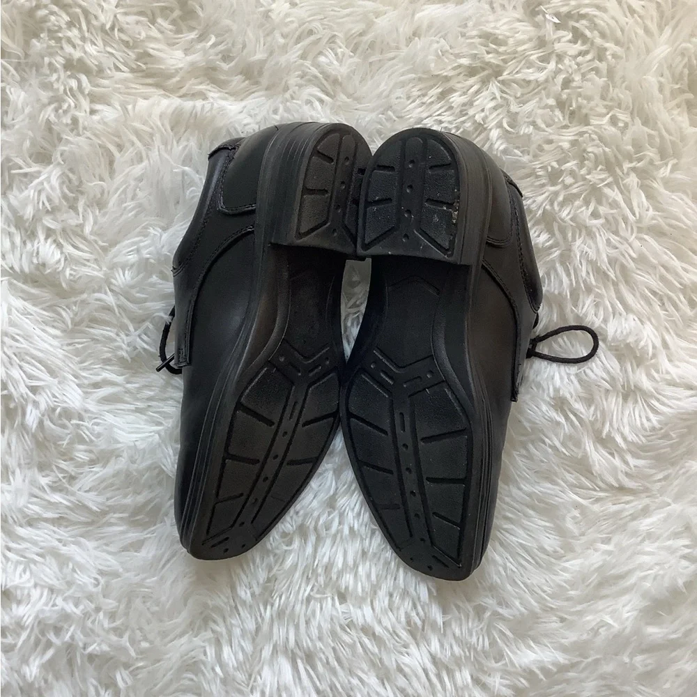 EUC Stafford Boys Dress Shoes Brandon Ox Black 4M